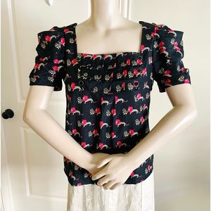 NWOT Leifsdottir  Silk Blend Top 0